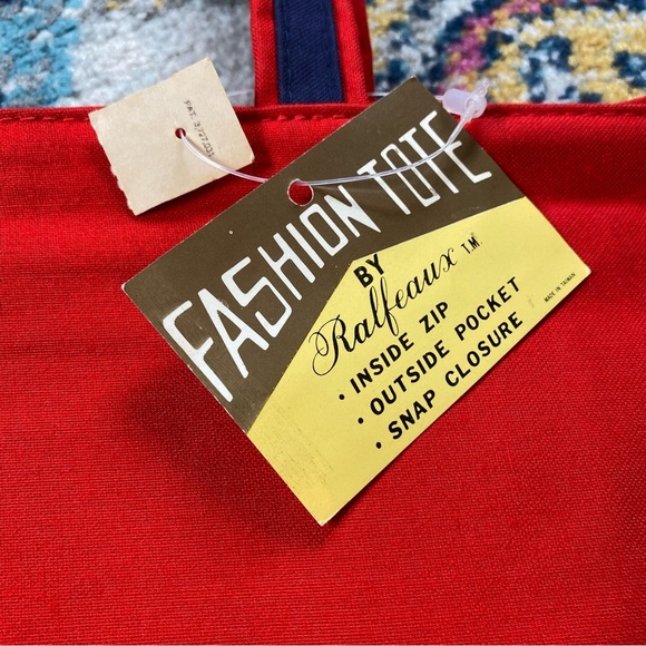 Vintage 70s Deadstock Ralfeaux Pride Peace Tote Bag - Picture 4 of 8